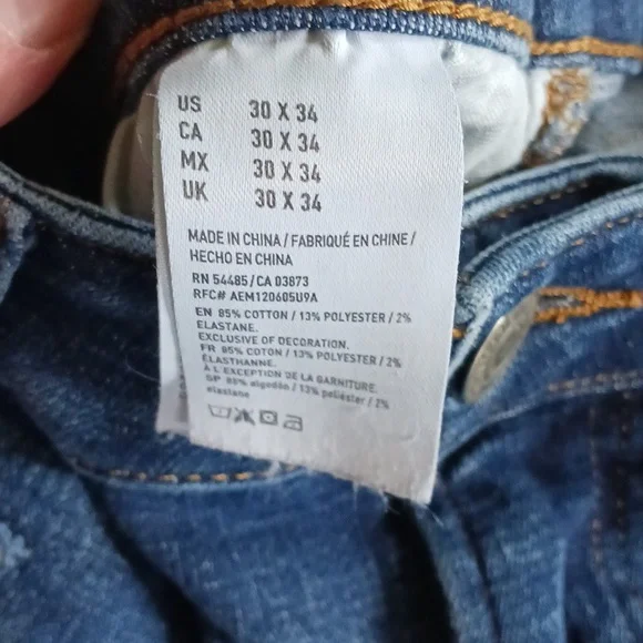 American Eagle distressed next level Stretch Jeans size 30 - Picture 5 of 16